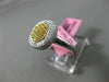 ESTATE WIDE .89CT DIAMOND 18KT WHITE & YELLOW GOLD CLUSTER FILIGREE CLASSIC RING