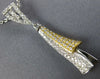 ESTATE LARGE .73CT DIAMOND 18K WHITE & YELLOW GOLD 3D CLASSIC TASSEL FUN PENDANT