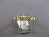 ESTATE .20CT DIAMOND 14KT YELLOW GOLD 7 STONE FILIGREE FLOWER BUTTERLFY FUN RING