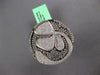 EXTRA LARGE 2.89CT DIAMOND 18KT WHITE & BLACK GOLD 3D FLOWER CIRCULAR FUN RING