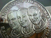 LANDING ON THE MOON E.ALDRIN N.ARMSTRONG M.COLLINS SILVER COIN 925 #22195