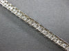 ESTATE .95CT DIAMOND 14KT WHITE GOLD CLASSIC ROUND CHANNEL PRONG TENNIS BRACELET