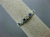 .34CT DIAMOND & AAA SAPPHIRE 14K WHITE GOLD FILIGREE MILGRAIN ANNIVERSARY RING