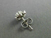 ESTATE .94CT DIAMOND 14KT WHITE GOLD CLASSIC STAR FLOWER CLUSTER EARRINGS #21017