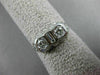 ANTIQUE .42CT OLD MINE DIAMOND 14KT WHITE GOLD 3 STONE FILIGREE RING #9019