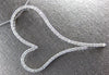 EXTRA LARGE 1.89CT DIAMOND 14K WHITE GOLD ROUND OPEN HEART LOVE FLOATING PENDANT