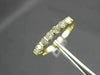 ESTATE .50CT DIAMOND 14K YELLOW GOLD 7 STONE OPEN CHANNEL ANNIVERSARY RING 22467