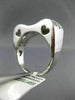 ESTATE WIDE .75CT ROUND & PRINCESS DIAMOND 14KT WHITE GOLD WAVE LOVE HEART RING