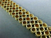 ESTATE WIDE 2.70CT DIAMOND 14KT YELLOW GOLD CLASSIC 3 ROW ETOILE BRACELET #2625