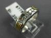ESTATE .20CT DIAMOND 14KT WHITE & YELLOW GOLD FIVE STONE ANNIVERSARY RING #4037
