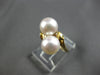 ESTATE AAA SOUTH SEA PEARL 14KT YELLOW GOLD CLASSIC CRISS CROSS LOVE RING 28165