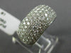 WIDE 1.81CT DIAMOND 18KT WHITE GOLD 3D MICRO PAVE SEMI ETERNIT ANNIVERSARY RING