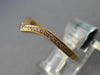 ESTATE .13CT DIAMOND 18KT ROSE GOLD 3D CLASSIC V SHAPE WEDDING ANNIVERSARY RING
