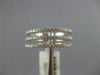 WIDE .36CT DIAMOND 18KT WHITE GOLD 3 ROW SEMI ETERNITY DETACHED ANNIVERSARY RING