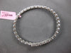 LARGE 5.83CT DIAMOND 18K WHITE GOLD INVISIBLE CRISS CROSS FLEXIBLE CUFF BRACELET