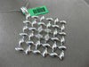 ESTATE EXTRA LARGE .96CT DIAMOND 18KT WHITE GOLD 3D CRISS CROSS SQUARE PENDANT