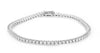ESTATE LARGE 3.0CT DIAMOND 14KT GOLD 3D CLASSIC ROUND TENNIS BRACELET