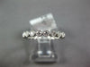 ESTATE .47CT DIAMOND 18KT WHITE GOLD 3D ROUND FILIGREE ETERNITY ANNIVERSARY RING