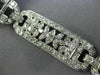 ANTIQUE WIDE 6.52CT OLD MINE DIAMOND PLATINUM CLASSIC FILIGREE FLOWER BRACELET