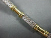ESTATE 1.40CT DIAMOND 14KT WHITE & YELLOW GOLD BRACELET SIMPLY BEAUTIFUL #10120