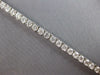 LARGE 8.1CT DIAMOND 14KT WHITE GOLD ROUND FOUR PRONG LOVE TENNIS BRACELET #27708