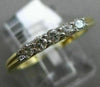 ESTATE .25CT DIAMOND 14K YELLOW GOLD 3D 5 STONE CLASSIC WEDDING ANNIVERSARY RING