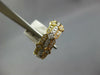 ESTATE .30CT DIAMOND 18KT TRI COLOR GOLD 3D FILIGREE MILGRAIN STACKABLE FUN RING