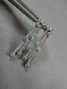 ANTIQUE 1.26CT ROUND DIAMOND 14KT W GOLD DROP HANGING EARRINGS ONE OF A KIND!!!!