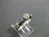 ESTATE .50CT ROUND DIAMOND 18KT WHITE GOLD 3D SOLITAIRE ENGAGEMENT RING #22942
