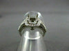 ESTATE .50CT DIAMOND 14KT WHITE GOLD HALO SETTING SEMI MOUNT ENGAGEMENT RING 435