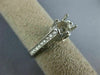 ANTIQUE .46CT DIAMOND 14K WHITE GOLD FILIGREE SEMI MOUNT ENGAGEMENT RING #12029