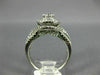 ESTATE LARGE 1.0CT 14K WHITE GOLD DOUBLE HALO SOLITAIRE INFINITY ENGAGEMENT RING