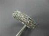 LARGE 3.20CT DIAMOND 14KT WHITE GOLD MILGRAIN ETERNITY WEDDING ANNIVERSARY RING