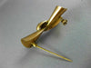 ESTATE LARGE 14KT YELLOW GOLD 3D CLASSIC HANDCRAFTED BOW BROOCH PIN #977