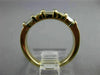 ESTATE .76CT PRINCESS & BAGUETTE DIAMOND 14KT YELLOW GOLD ANNIVERSARY RING #6893