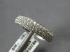 WIDE 2.08CT DIAMOND 18KT WHITE GOLD ROUND CLASSIC 3 ROW WEDDING ANNIVERSARY RING