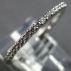 ESTATE .18CT DIAMOND 18KT WHITE GOLD 3D 1.5MM ROUND WEDDING ANNIVERSARY RING