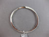 .71CT DIAMOND 18KT WHITE GOLD 3D MULTI ROW DOUBLE SWIRL FUN CUFF BANGLE BRACELET