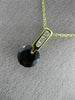 ESTATE 1.48CT DIAMOND & AAA GARNET 14KT YELLOW GOLD ROUND ETOILE PENDANT #22985