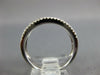 ESTATE WIDE 1.03CT DIAMOND 18KT WHITE GOLD 3 ROW SEMI ETERNITY ANNIVERSARY RING