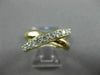 ESTATE WIDE .70CT ROUND DIAMOND 14K YELLOW GOLD 3D X LOVE INFINITY LOVE FUN RING