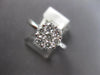ESTATE .75CT DIAMOND 14KT WHITE GOLD 3D CLASSIC ROUND INVISIBLE FLOWER LOVE RING