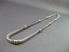 ESTATE 14K WHITE & YELLOW GOLD HAND CRAFTED SOLID ITALIAN NECKLACE BEAUTIFUL 142