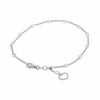 ESTATE .33CT DIAMOND 14KT WHITE GOLD 3D HEART BY THE YARD LOVE BRACELET