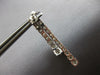 ESTATE LARGE 2.30CT DIAMOND 14KT WHITE GOLD 3D JOURNEY DOUBLE BAR FUN HANGING EARRINGS
