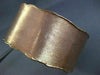 ESTATE WIDE 1.75CT DIAMOND 14KT ROSE GOLD OPEN FILIGREE HAMMERED BANGLE BRACELET