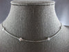 ESTATE LONG 1.0CT DIAMOND 14K WHITE GOLD CLASSIC BY THE YARD LOVE NECKLACE 27880