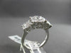 ANTIQUE LARGE 1.50CT DIAMOND 14KT WHITE GOLD CLUSTER FRIENDSHIP PROMISE RING