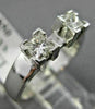 .65CT PRINCESS DIAMOND 14K WHITE GOLD 3D 3 STONE SEMI MOUNT ENGAGEMENT RING 1575