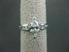 ESTATE WIDE 1.12CT DIAMOND MARQUISE & ROUND 14K WHITE GOLD ENGAGEMENT RING 22138